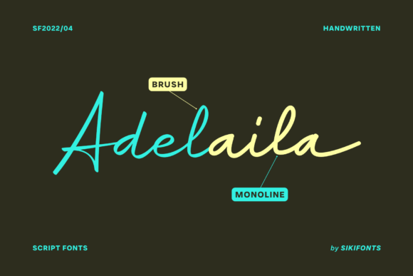 Adelaila: A Graceful Script Font for Digital Branding