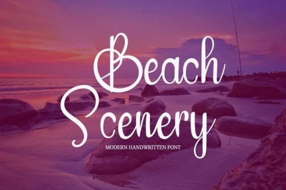 Beach Scenery: A Handwritten Font That Feels Like Summer in Every Curve