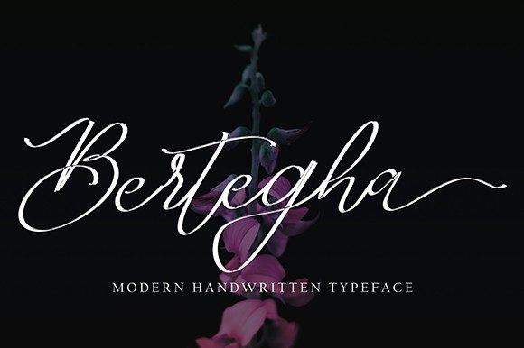 Bertegha: A Refined Script Font for Editorial Design