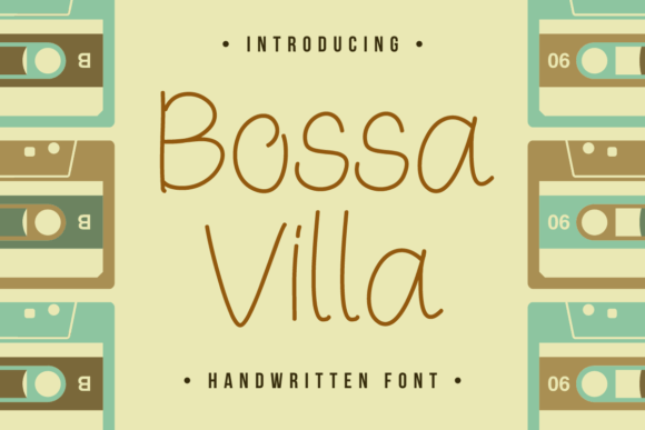 Bossa Villa: A Handwritten Font for Dynamic Web Design