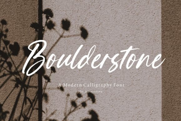 Boulderstone: The Modern Script Typeface for Editorial Excellence