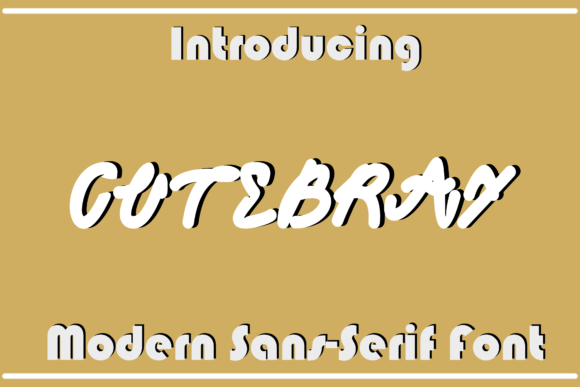 Cutebray: The Modern Typeface That Elevates Small Business Branding