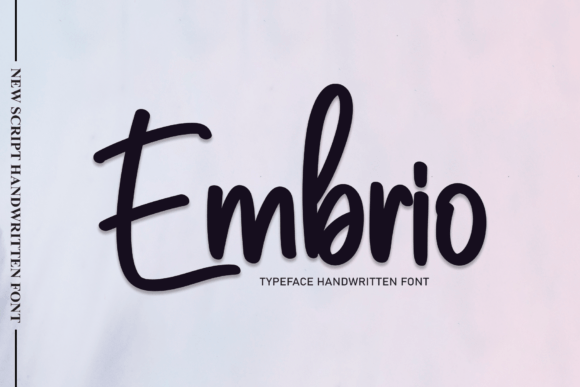 Embrio: The Handwritten Typeface That Elevates Your Brand