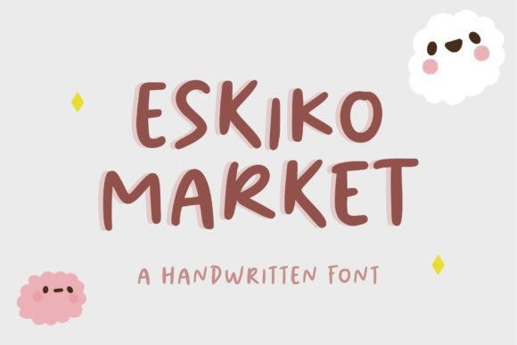 Eskiko Market: The Perfect Handwritten Font for Your Craft Shop