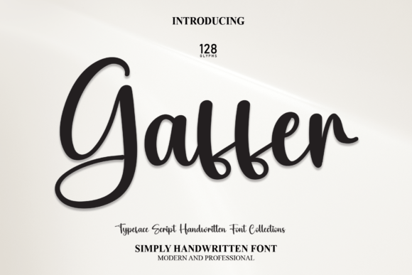Gaffer: The Sweet Script Typeface for Memorable Branding