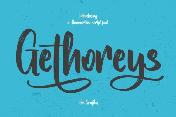 Gethoreys: The Handwritten Brush Font That Transforms Small Business Branding