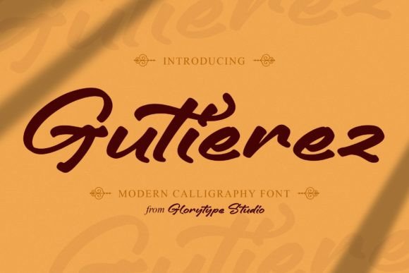 Gutierez: A Modern Script Typeface for Polished Web Design