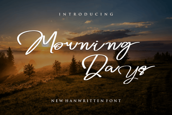 Morning Days: The Handwritten Typeface for Modern Editorial Design