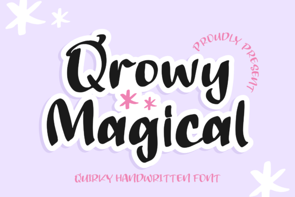 Qrowy Magical: A Handwritten Typeface for Editorial Storytelling