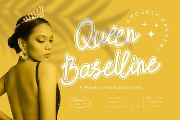 Queen Baselline: An Elegant Script Font for Editorial Design