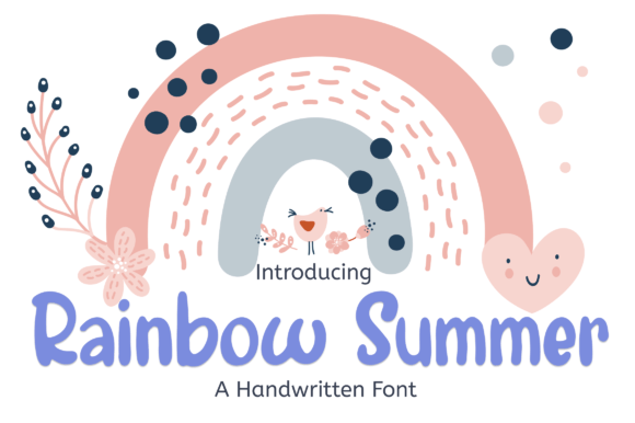 Rainbow Summer: A Handwritten Font That Feels Like Sunlight