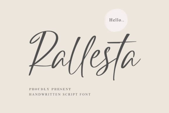 Rallesta: A Light Handwritten Font for Digital Elegance