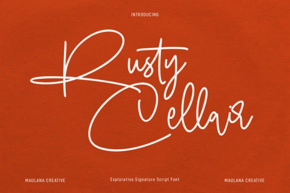 Rusty Cellair: A Warm, Expressive Script Font for Handmade Creators