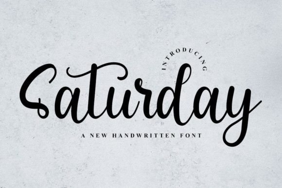 Saturdays: A Handwritten Font with Editorial Grace