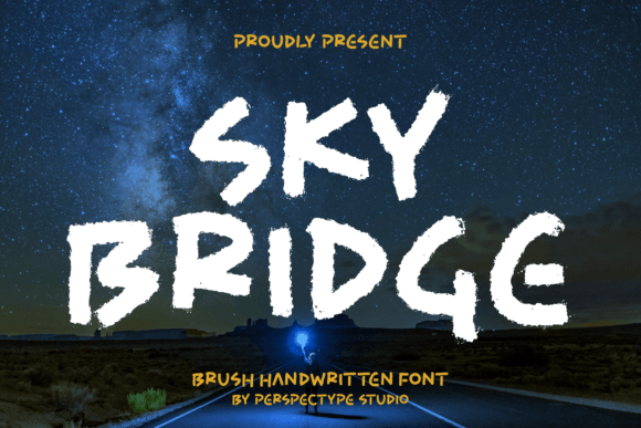 Sky Bridge: A Handwritten Font That Elevates Real Branding