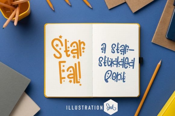 Star Fall: A Handwritten Typeface for Editorial and Brand Identity