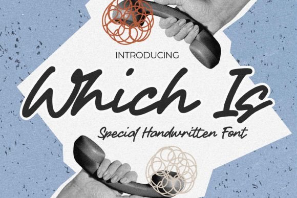 Which Is: A Textured Handwritten Font for Editorial Design